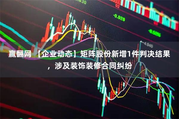 赢翻网 【企业动态】矩阵股份新增1件判决结果，涉及装饰装修合同纠纷